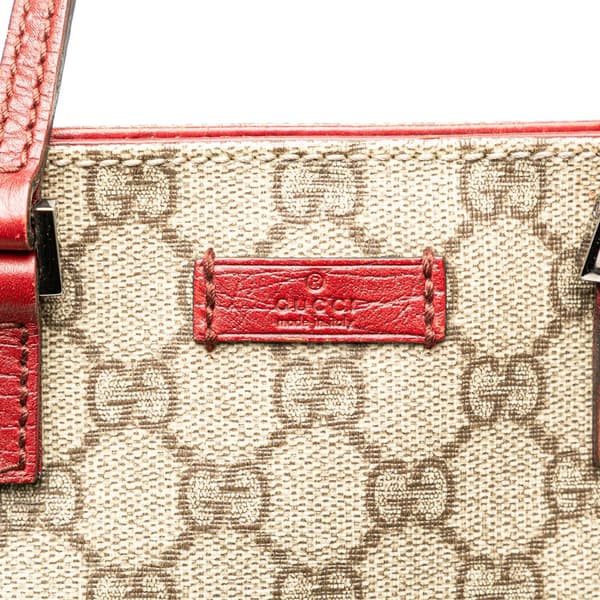 Pre-owned Gucci GG Supreme Tote Brown