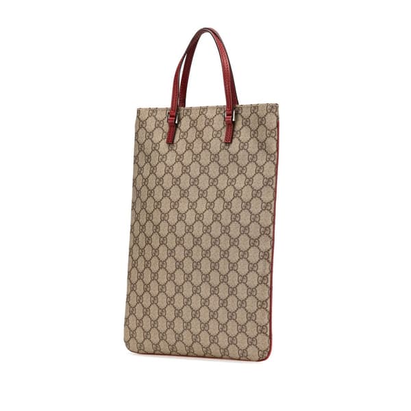 Pre-owned Gucci GG Supreme Tote Brown