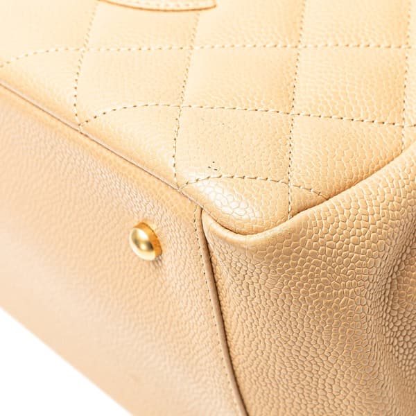 Pre-owned Chanel Petite Caviar Timeless Tote Brown