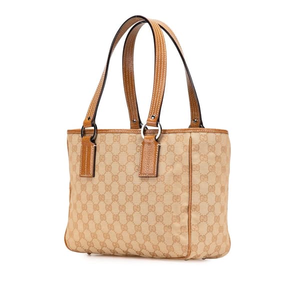 Pre-owned Gucci GG Canvas Tote Brown