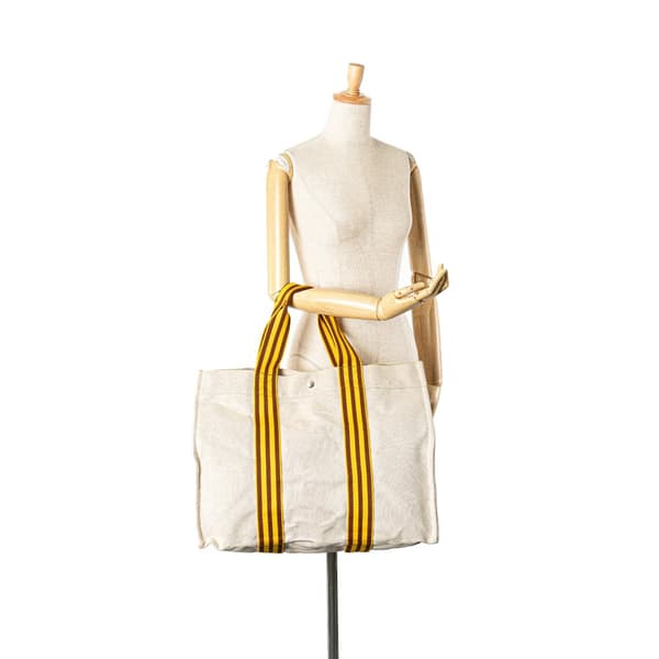 Pre-owned Hermès Toile Bora Bora Tote GM Brown