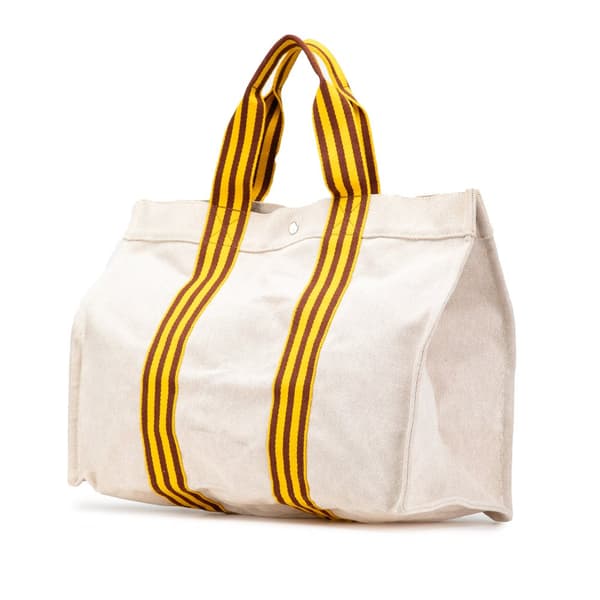 Pre-owned Hermès Toile Bora Bora Tote GM Brown