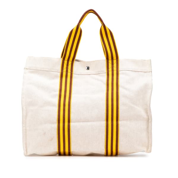 Pre-owned Hermès Toile Bora Bora Tote GM Brown