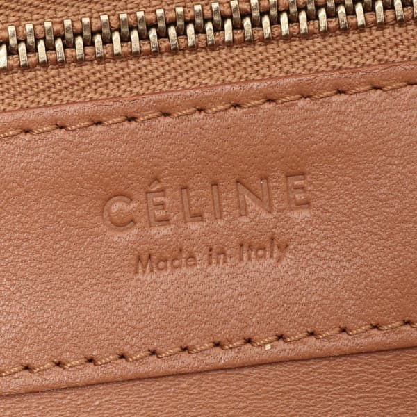 Pre-owned Celine Bicolor Leather Vertical Cabas Tote Brown