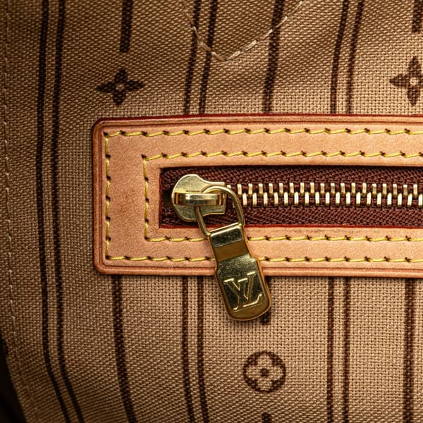 Pre-owned Louis Vuitton Monogram Neverfull MM Brown