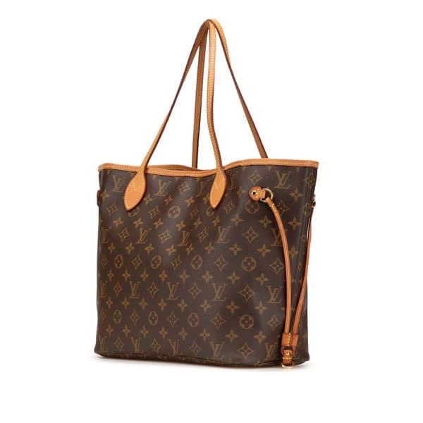 Pre-owned Louis Vuitton Monogram Neverfull MM Brown