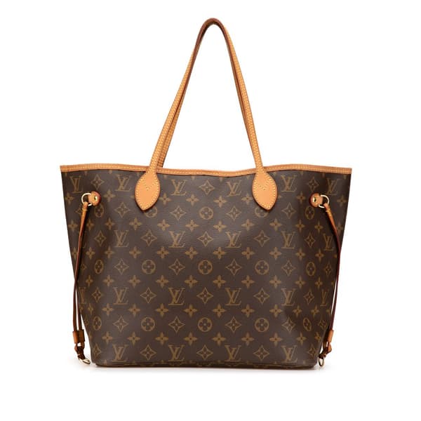 Pre-owned Louis Vuitton Monogram Neverfull MM Brown