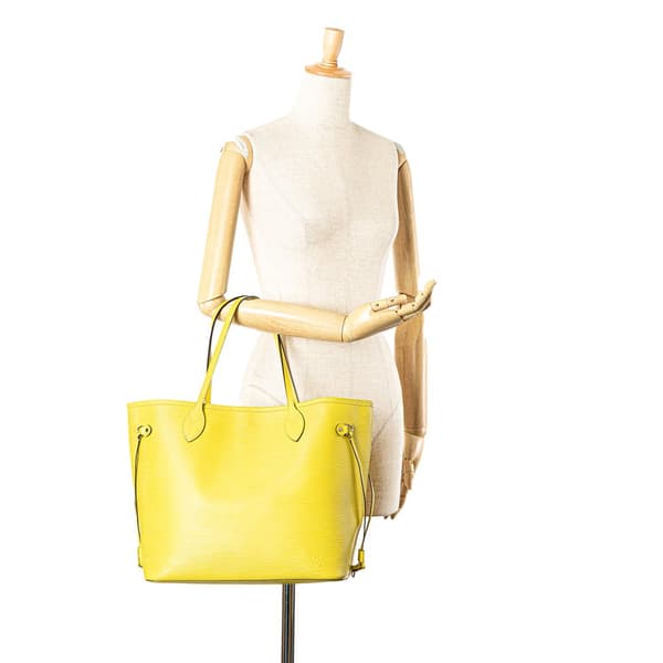 Pre-owned Louis Vuitton Epi Neverfull MM Yellow