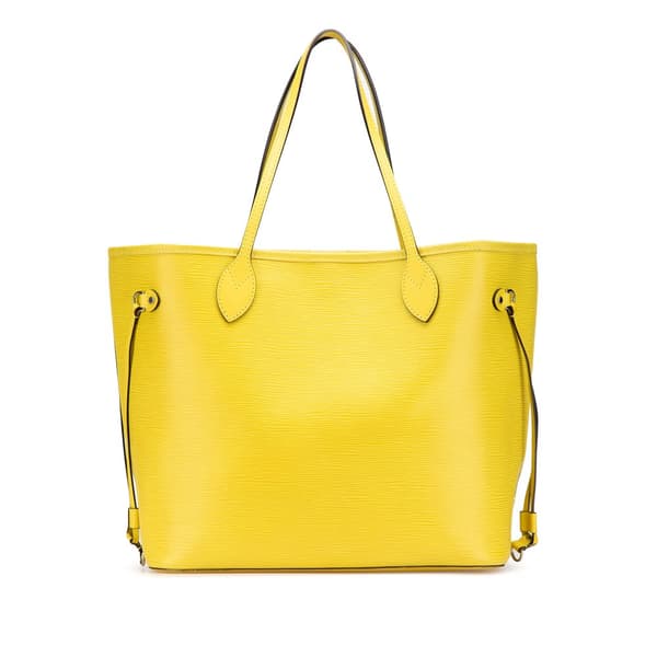 Pre-owned Louis Vuitton Epi Neverfull MM Yellow