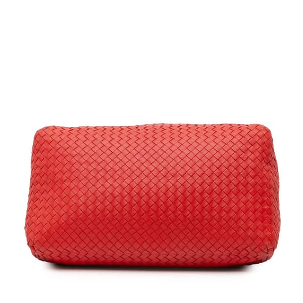 Pre-owned Bottega Veneta Large Nappa Intrecciato Cesta Tote Red