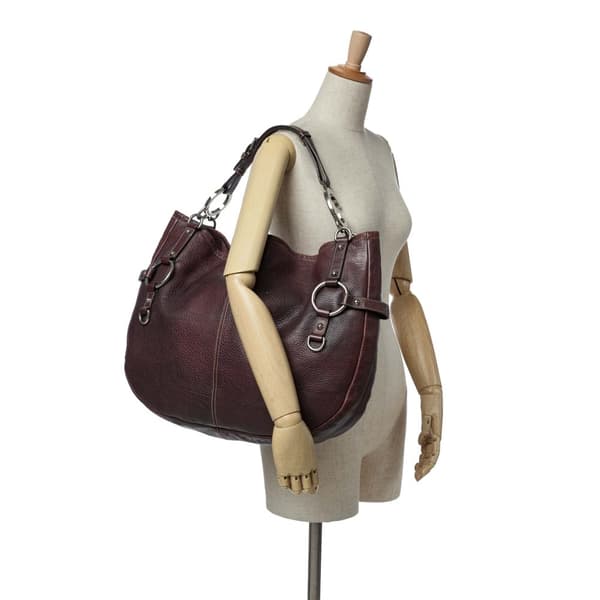 Pre-owned Gucci Leather Tote Brown