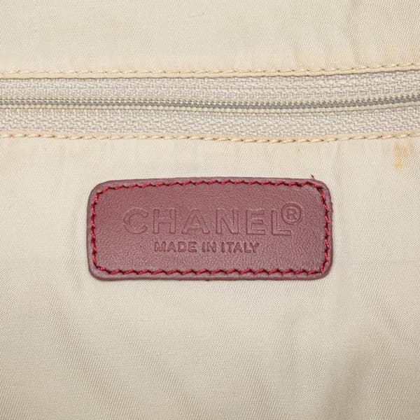 Pre-owned Chanel New Travel Line Nylon Tote Pink