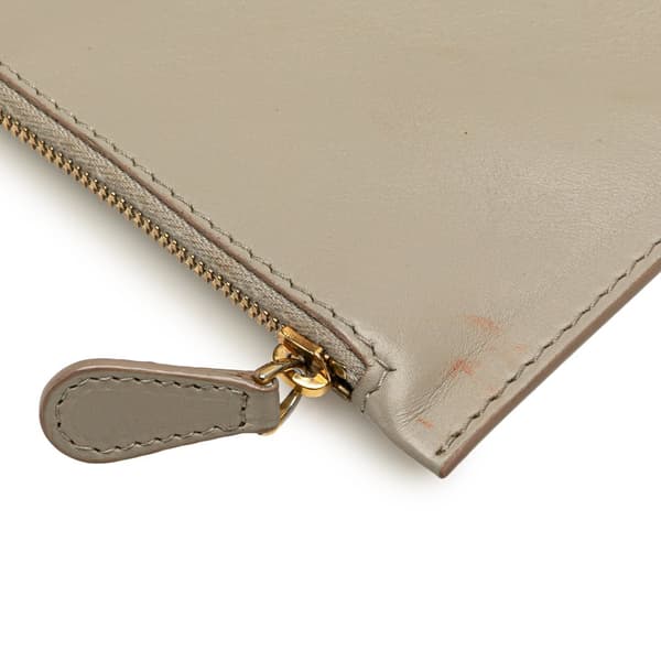 Pre-owned Bottega Veneta Medium Lambskin Intreccio Cabat Tote Gray