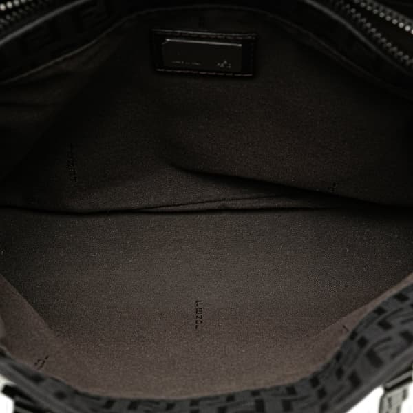 Pre-owned Fendi Small Zucchino Canvas Tote Black