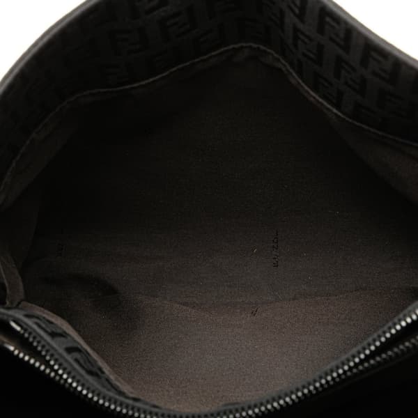 Pre-owned Fendi Small Zucchino Canvas Tote Black