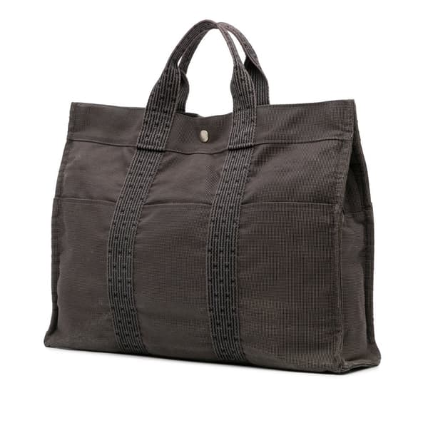 Pre-owned Hermès Toile Herline MM Brown