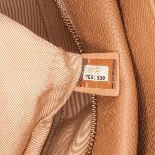 Pre-owned Chanel Grand CC Caviar Timeless Tote Brown