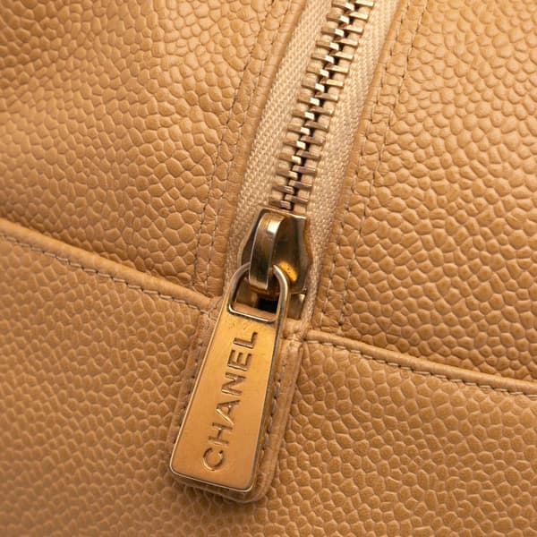 Pre-owned Chanel Grand CC Caviar Timeless Tote Brown