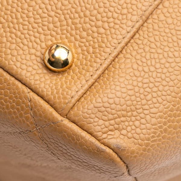 Pre-owned Chanel Grand CC Caviar Timeless Tote Brown