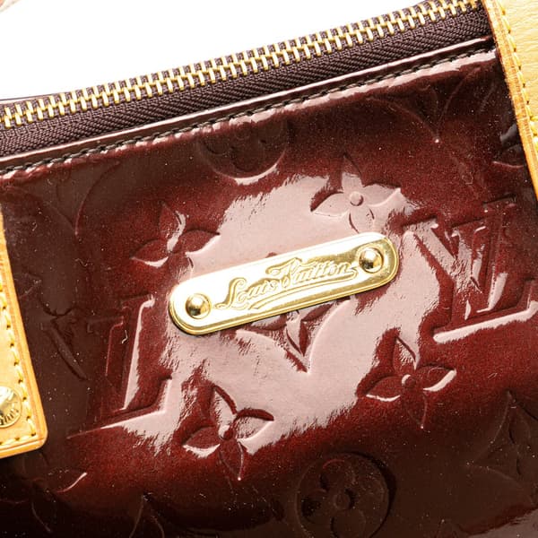 Pre-owned Louis Vuitton Monogram Vernis Bellevue GM Purple