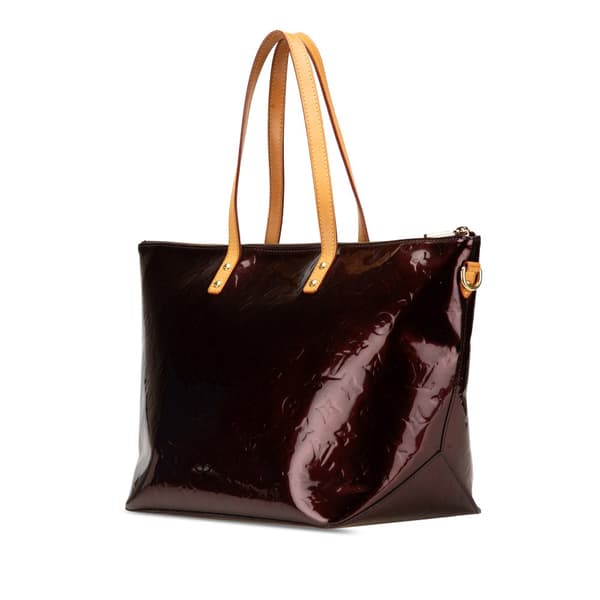 Pre-owned Louis Vuitton Monogram Vernis Bellevue GM Purple