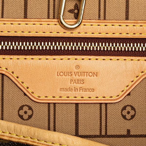 Pre-owned Louis Vuitton Monogram Neverfull MM Brown