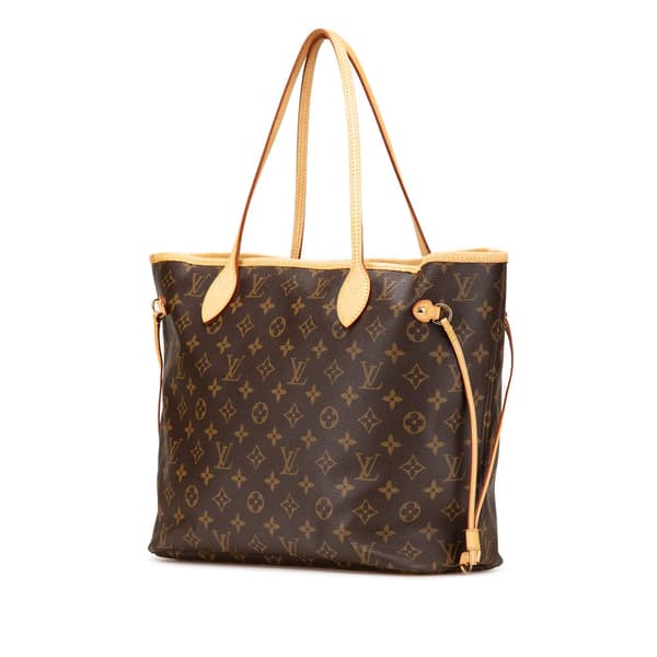 Pre-owned Louis Vuitton Monogram Neverfull MM Brown