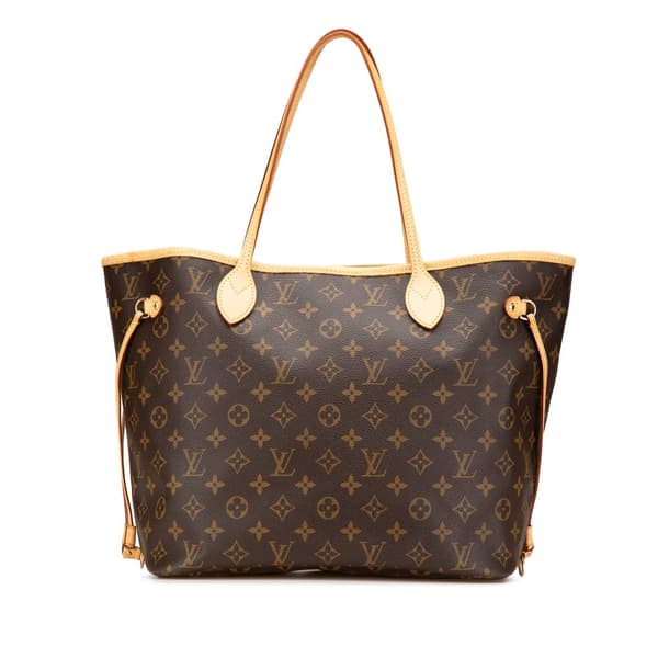 Pre-owned Louis Vuitton Monogram Neverfull MM Brown