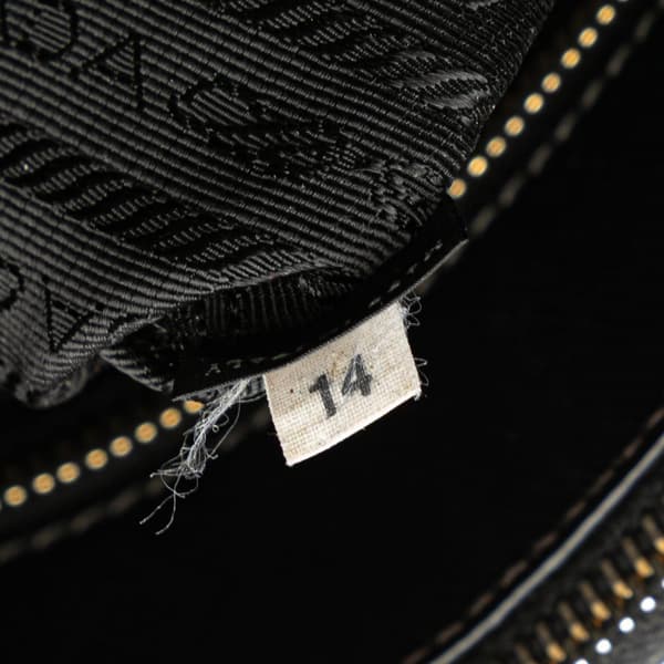 Pre-owned Prada Large Saffiano Lux Galleria Double Zip Tote Black