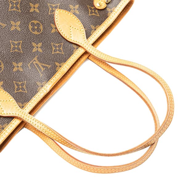 Pre-owned Louis Vuitton Monogram Neverfull PM Brown