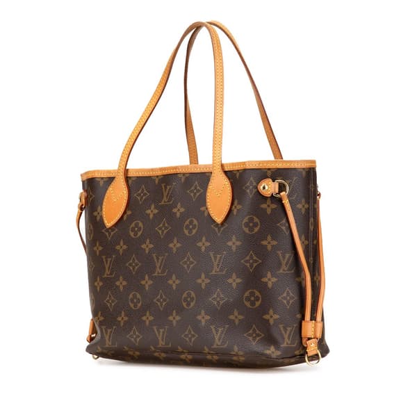 Pre-owned Louis Vuitton Monogram Neverfull PM Brown