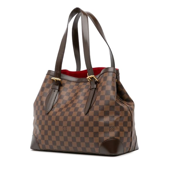 Pre-owned Louis Vuitton Damier Ebene Hampstead MM Brown