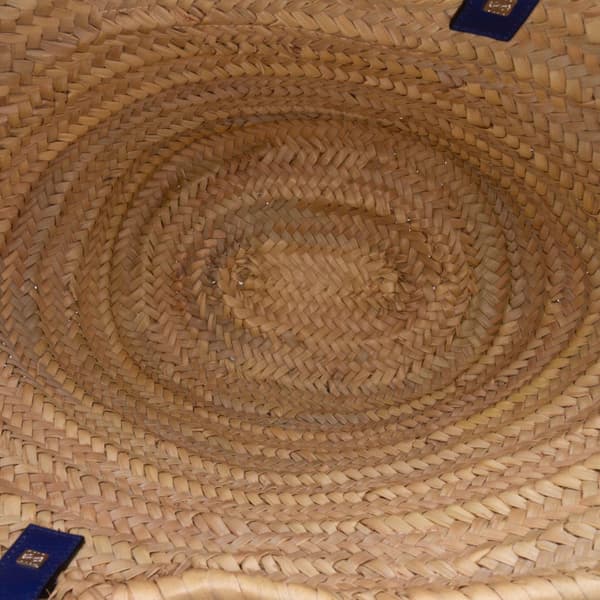 Pre-owned LOEWE Large Raffia Basket Bag Brown