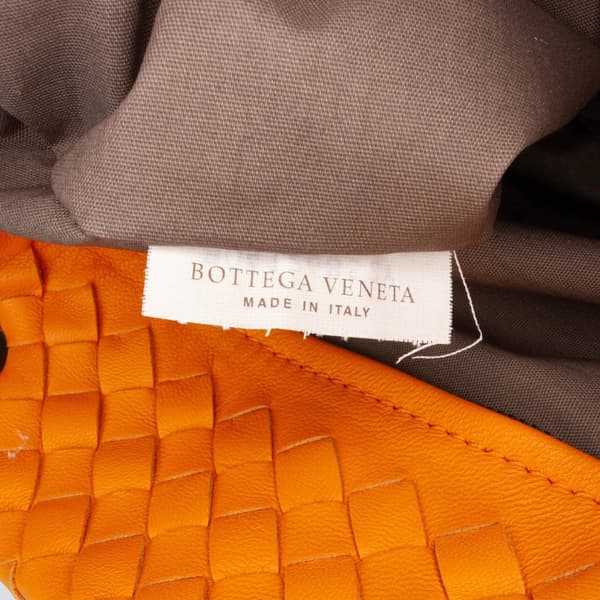 Pre-owned Bottega Veneta Large Nappa Intrecciato Capri Tote Orange