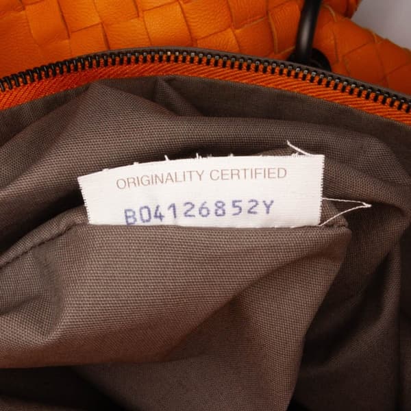 Pre-owned Bottega Veneta Large Nappa Intrecciato Capri Tote Orange