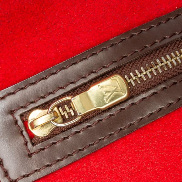 Pre-owned Louis Vuitton Damier Ebene Hampstead MM Brown