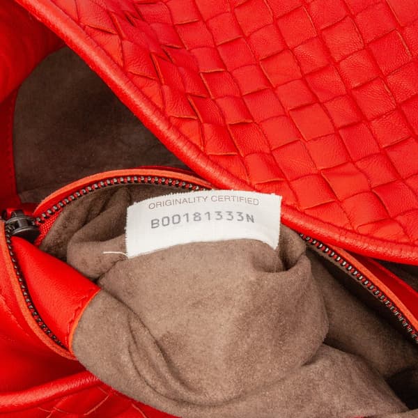 Pre-owned Bottega Veneta Nappa Intrecciato Parachute Tote Red