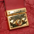 Miniatyrbilde 7 av 9: Pre-owned Gucci Small Guccissima Padlock Tote Red