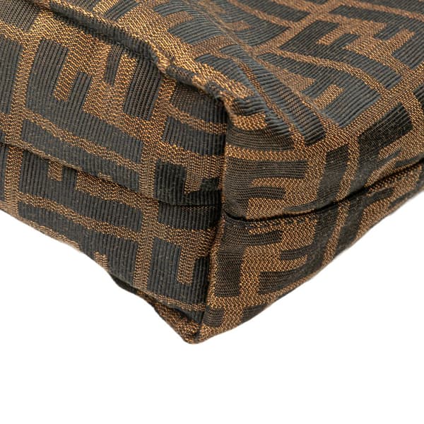 Pre-owned Fendi Zucca Canvas Shopping Tote Brown