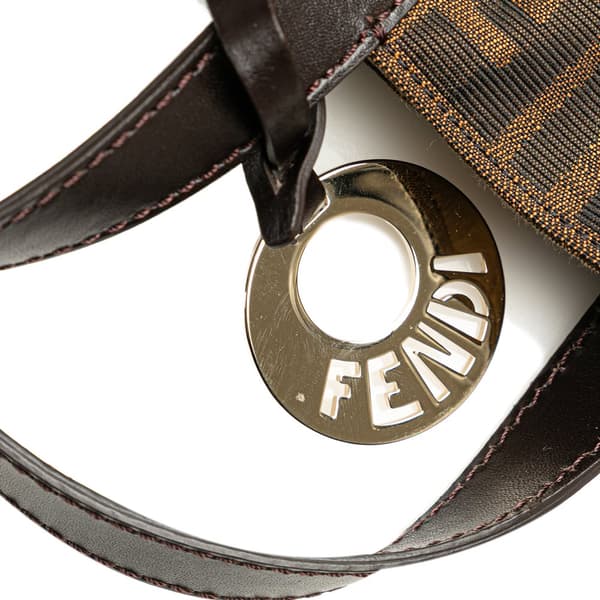 Pre-owned Fendi Zucca Canvas Shopping Tote Brown
