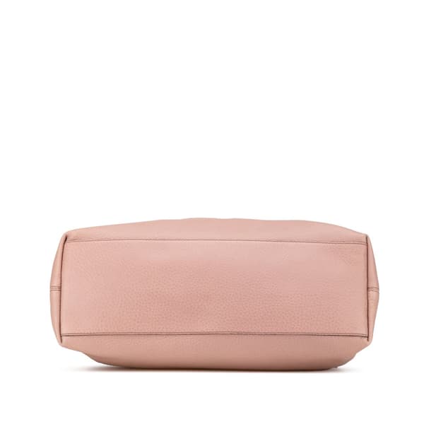 Pre-owned Gucci Medium Leather Soho Chain Tote Pink