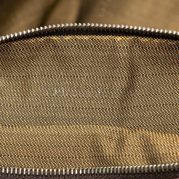 Pre-owned Fendi Large Zucca Canvas Twins Tote Brown