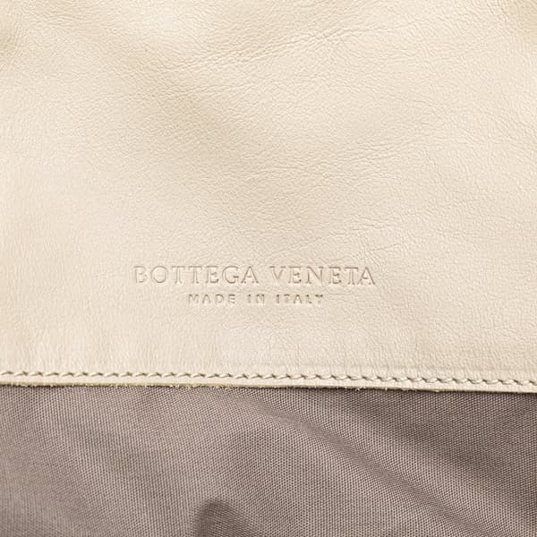 Pre-owned Bottega Veneta Leather Intrecciato Side Zip Tote Gray