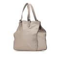 Miniatyrbild 2 av 10: Pre-owned Bottega Veneta Leather Intrecciato Side Zip Tote Gray