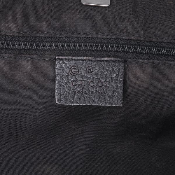 Pre-owned Gucci GG Canvas Abbey D Ring Pocket Tote Black
