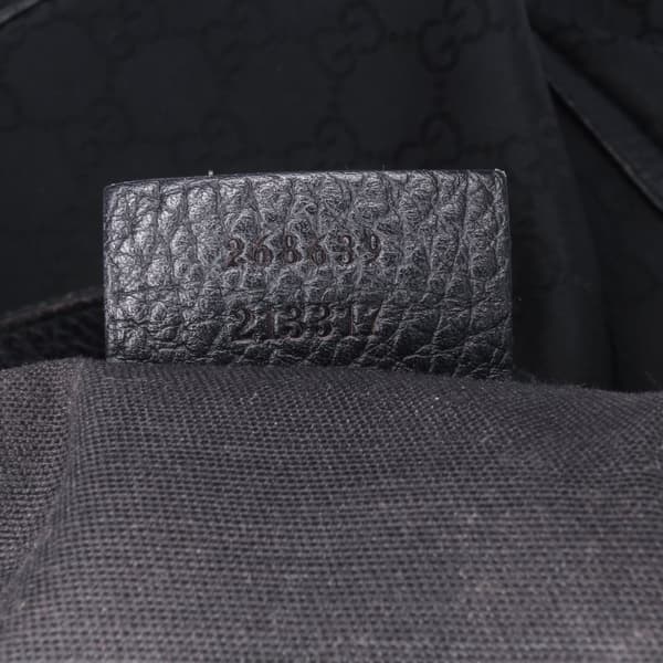 Pre-owned Gucci GG Canvas Abbey D Ring Pocket Tote Black