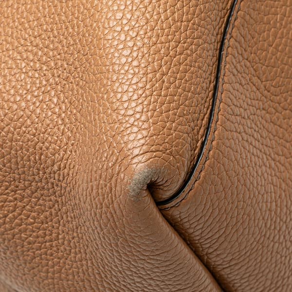 Pre-owned Gucci Medium Leather Soho Chain Tote Brown
