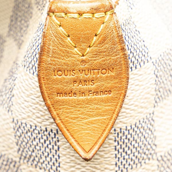Pre-owned Louis Vuitton Damier Azur Totally PM White