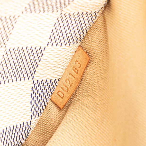 Pre-owned Louis Vuitton Damier Azur Totally PM White