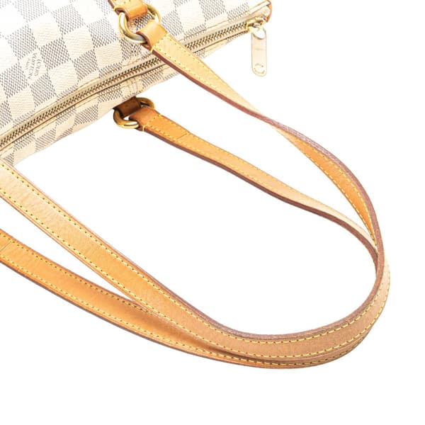 Pre-owned Louis Vuitton Damier Azur Totally PM White